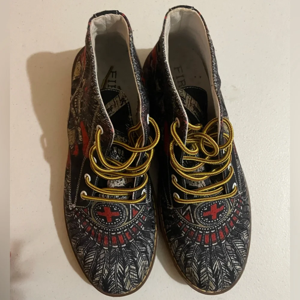 Rare First Dance Men’s Shoes Boots Skull Cherokee Indian Size 45 EU - Picture 6 of 10